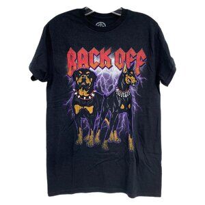 DOM Black Purple Back Off Graphic Tee | Size S